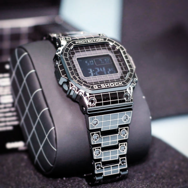 Casio G-shock Full Metal Square Face Cyber Grid Design GMW-B5000CS