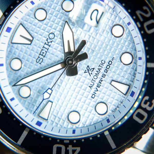 Seiko Prospex Automatic 200M Ice Diver Special Edition Icy Blue Sumo SPB179 Watchoutzinternational