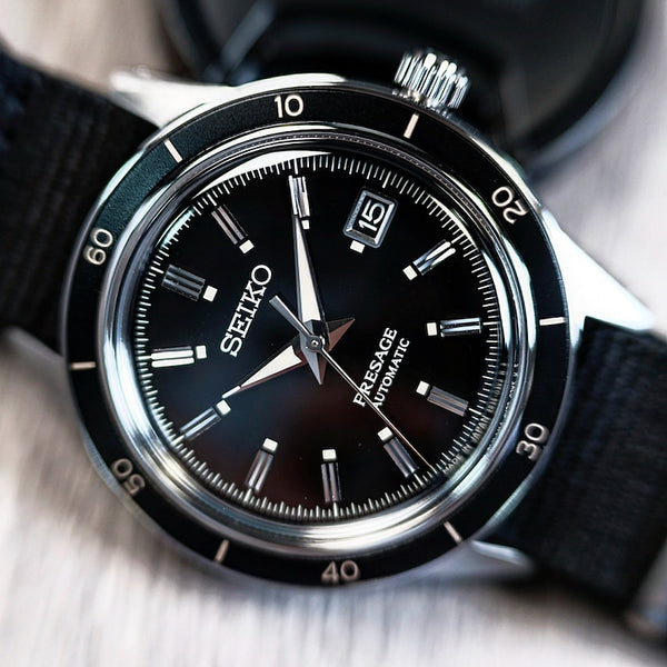 Seiko Presage 2021 Style60's Series Automatic Nylon Strap SRPG09 (SARY197) www.watchoutz.com