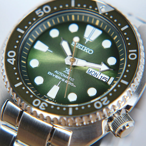 Seiko Prospex Automatic 200M Diver Green Turtle, the "Eucalyptus" Australia Exclusive Limited Edition Model SRPJ53J1 www.watchoutz.com