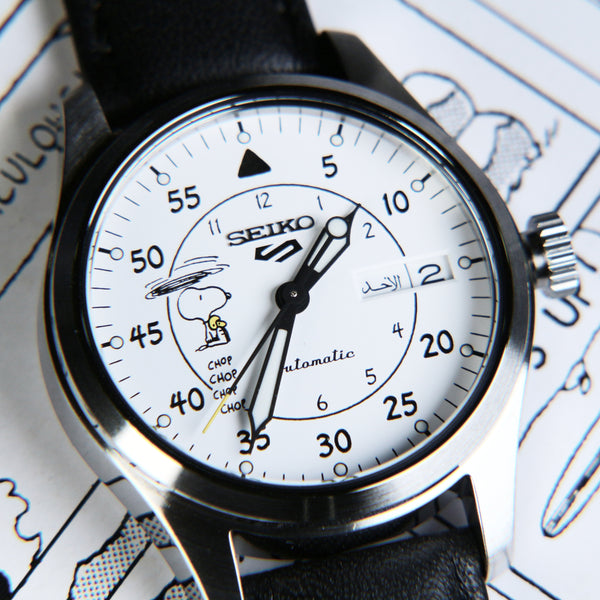 Seiko X PEANUTS 5 Sports 55th Anniversary SKX Sense Style Limited Edition SRPK27 SBSA235 SRPK27K1 www.watchoutz.com