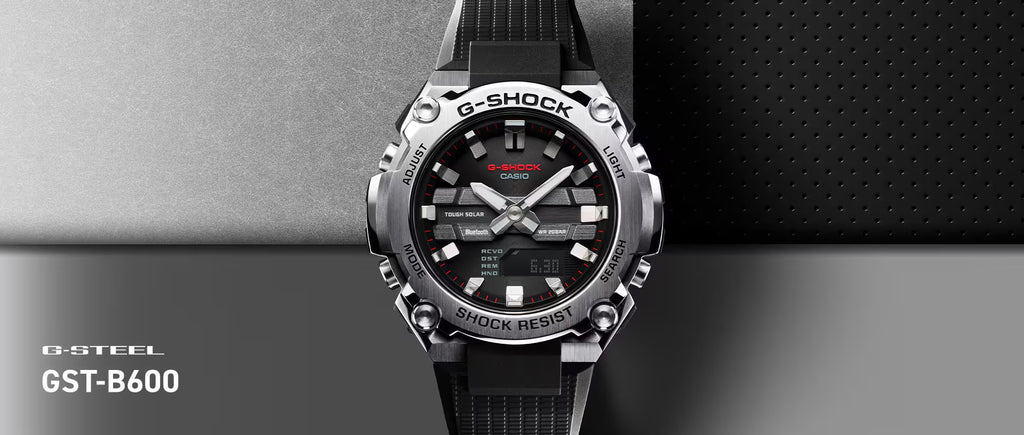 Casio G-Shock Latest Release - The G-STEEL GST-B600 Series - GST-B600-1A, GST-B600A-1A6 & GST-B600D-1A WatchOutz.com