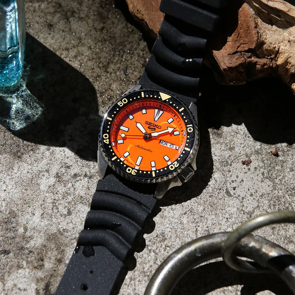 Seiko 5 Sports SBSA265: A Limited Edition TiCTAC Model Inspired by the SKX "Orange Boy" WatchOutz.com