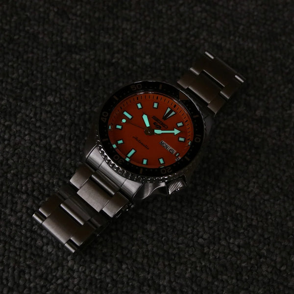 Seiko 5 Sports SBSA265: A Limited Edition TiCTAC Model Inspired by the SKX "Orange Boy" WatchOutz.com