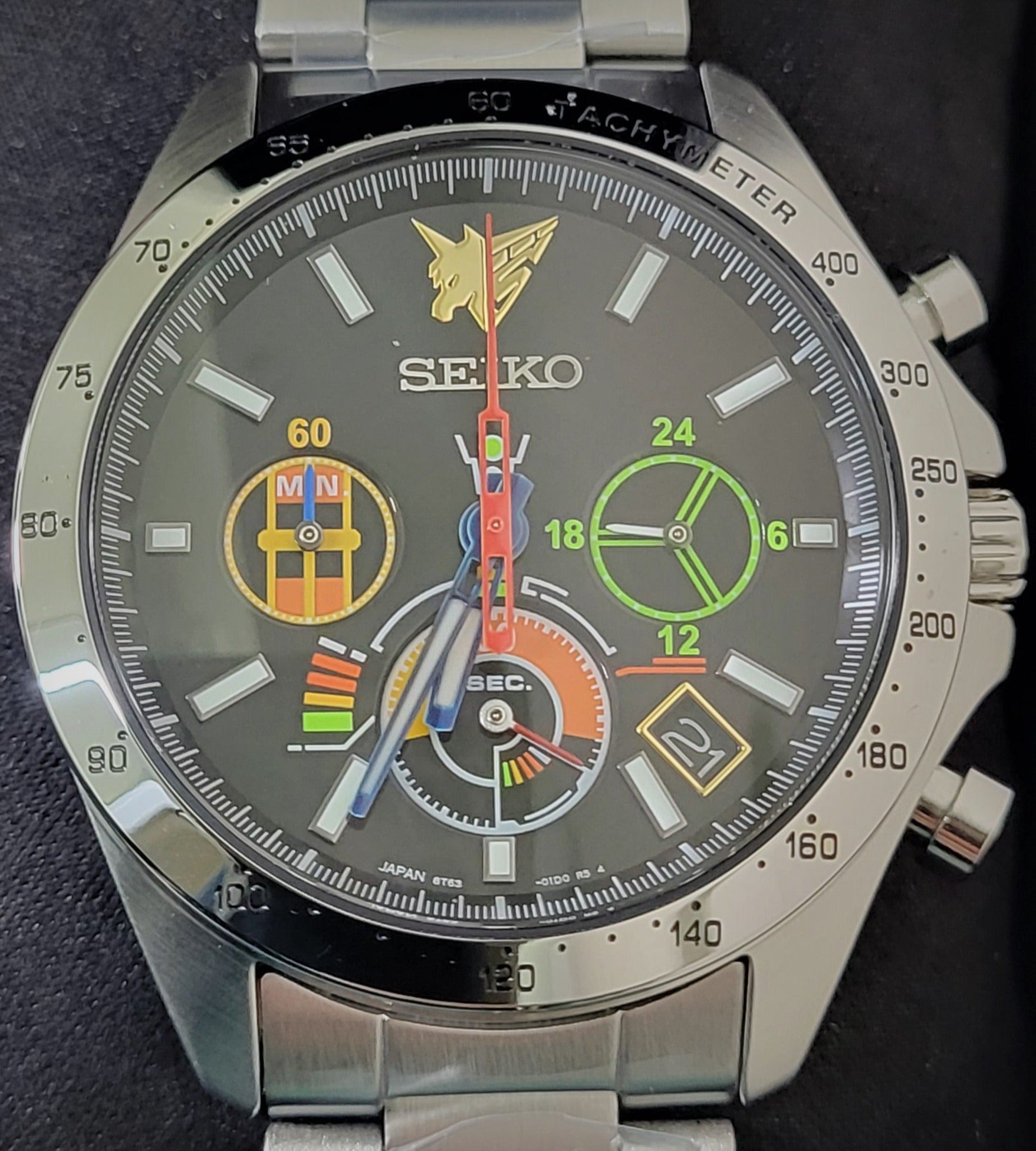 Seiko X Cyber Formula GPX Asurada GSX Collaboration Quartz Chronograph JDM  SZSJ018