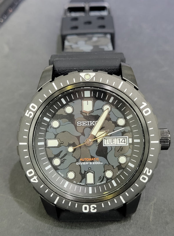 Seiko X A Bathing Ape (Bape) Automatic Diver Limited Edition ...