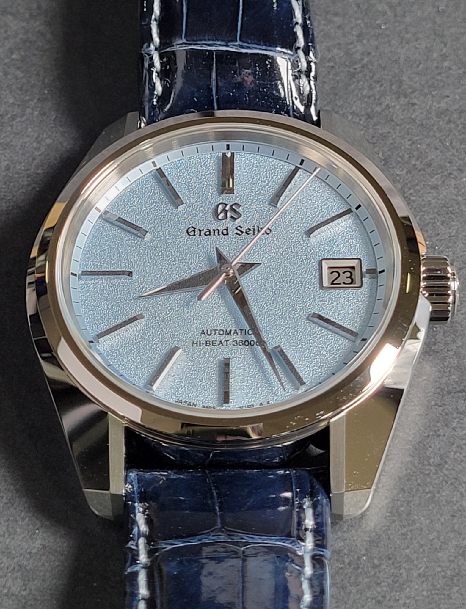 Grand Seiko Hi-Beat 36000 TS Exclusive Snow on Blue Lake Ltd SBGH287 –  WATCH OUTZ