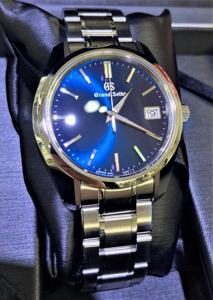 Grand Seiko USA Grand Seiko 9F SBGV239: Designed With A New Radial-finished  Blue Enclosed In A Contemporary Re-interpretation Of The Acclaimed Equipped  With The World's Best Quartz 