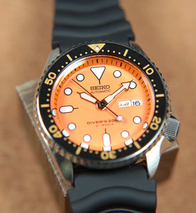 Seiko 5 Sports SKX Automatic Diver Orange Dial Japan Made JDM SKX011 –  WATCH OUTZ