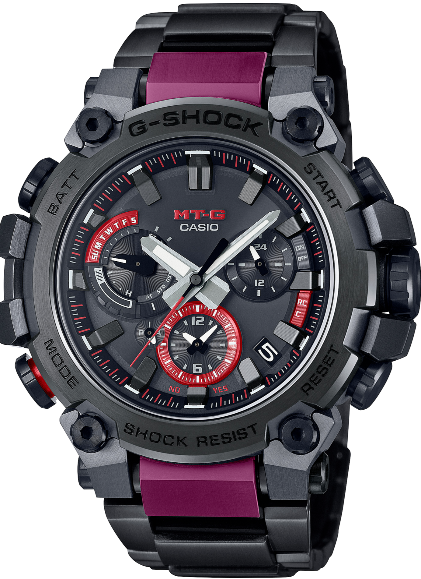 Casio G-Shock MT-G Tough Solar Smartphone Link Blk-Red MTG-B3000BD