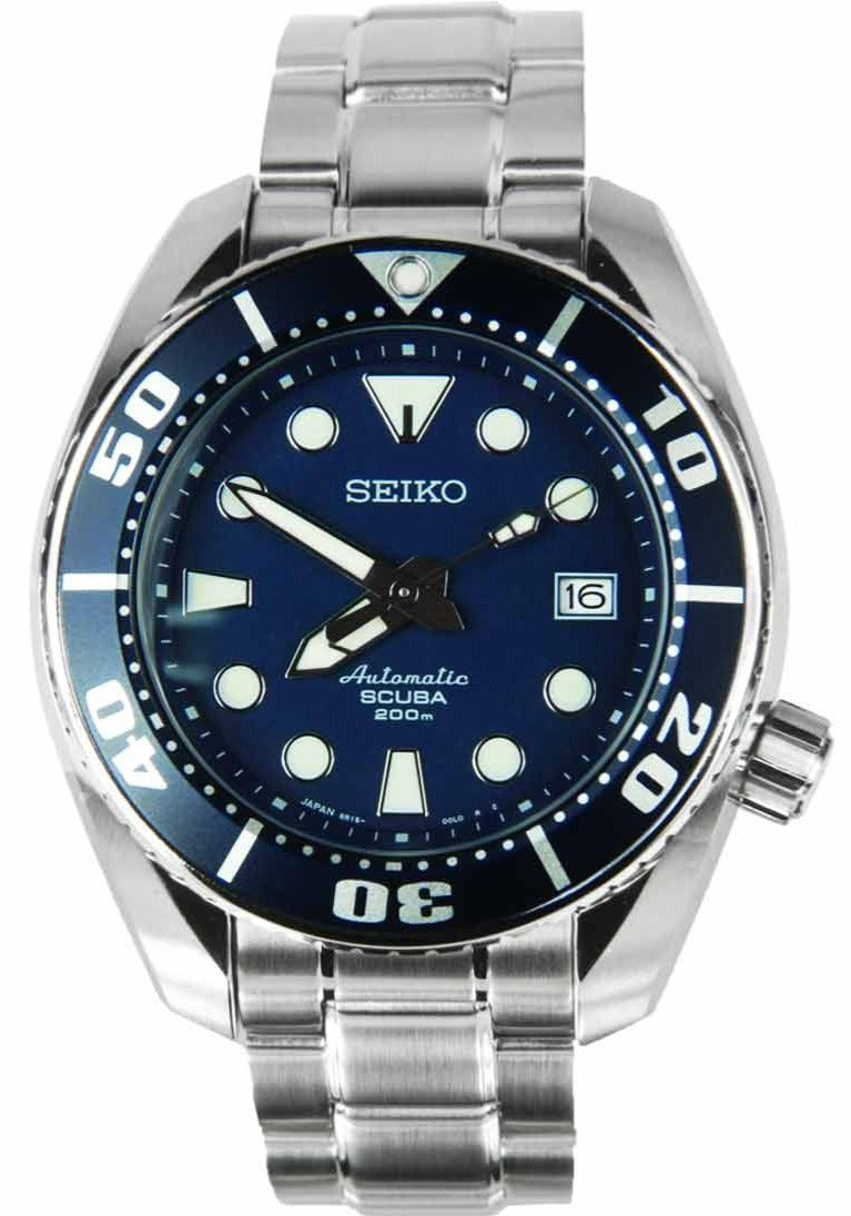 Seiko Prospex Automatic 200M Scuba Diver Blue Sumo SBDC003 – WATCH OUTZ
