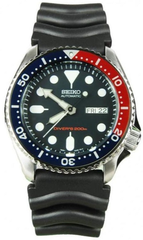 Seiko 5 Sports Automatic 200M Diver Red and Blue Bezel SKX009K1 – WATCH OUTZ