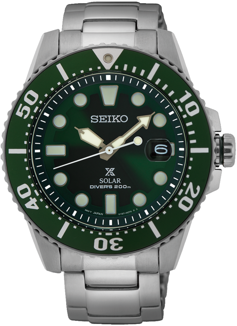 Seiko Prospex Asia Exclusive Green Dial Solar 200M Diver SNE579 – WATCH OUTZ