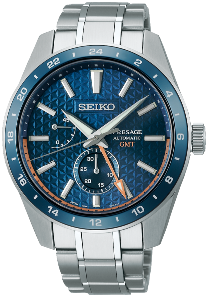 Seiko Presage Sharp Edge Series Automatic GMT Blue SPB217J1 SARF001 – WATCH  OUTZ