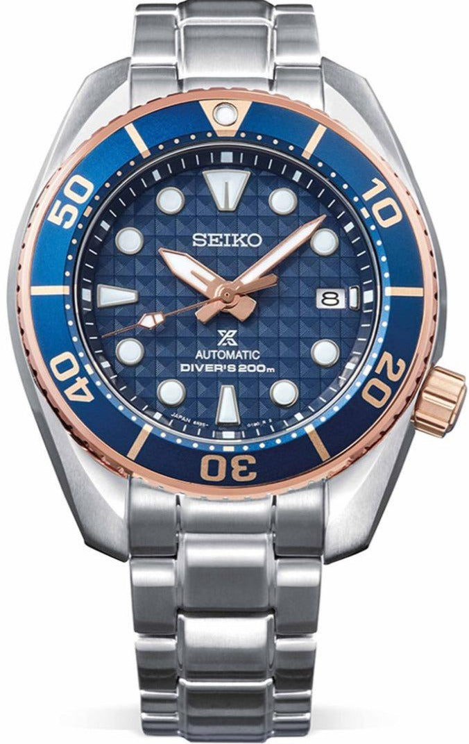 Seiko Prospex Automatic Sumo Asia Exclusive Limited Blue Coral SPB344 –  WATCH OUTZ