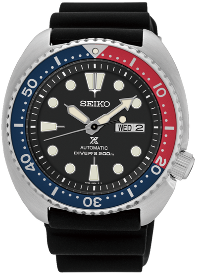 Seiko Prospex 200M Diver New Turtle Red & Blue Bezel – WATCH OUTZ