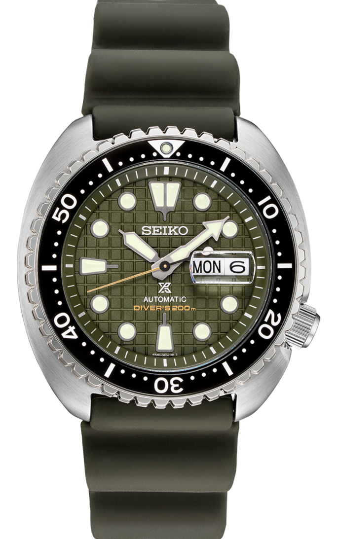Seiko Prospex Automatic 200M Diver Green King Turtle SRPE05K1 SBDY051 –  WATCH OUTZ