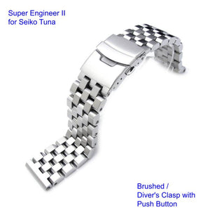 Super Engineer II Stainless 316L Steel Watch Bracelet for Seiko – WATCH OUTZ