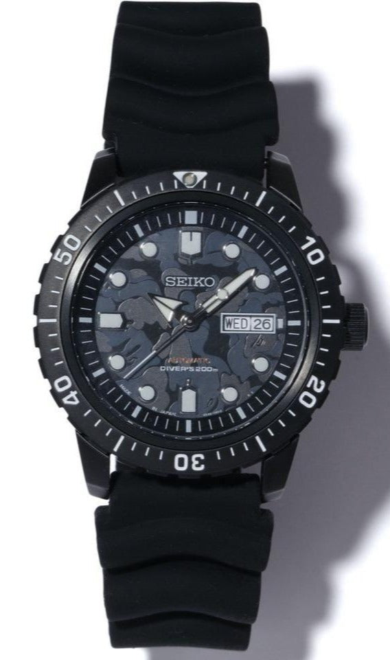 Seiko X A Bathing Ape (Bape) Automatic Diver Limited Edition SZEL004 – WATCH  OUTZ