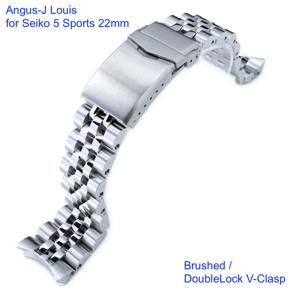 Angus-J Louis Stainless 316L Steel Watch Bracelet for Seiko – WATCH OUTZ