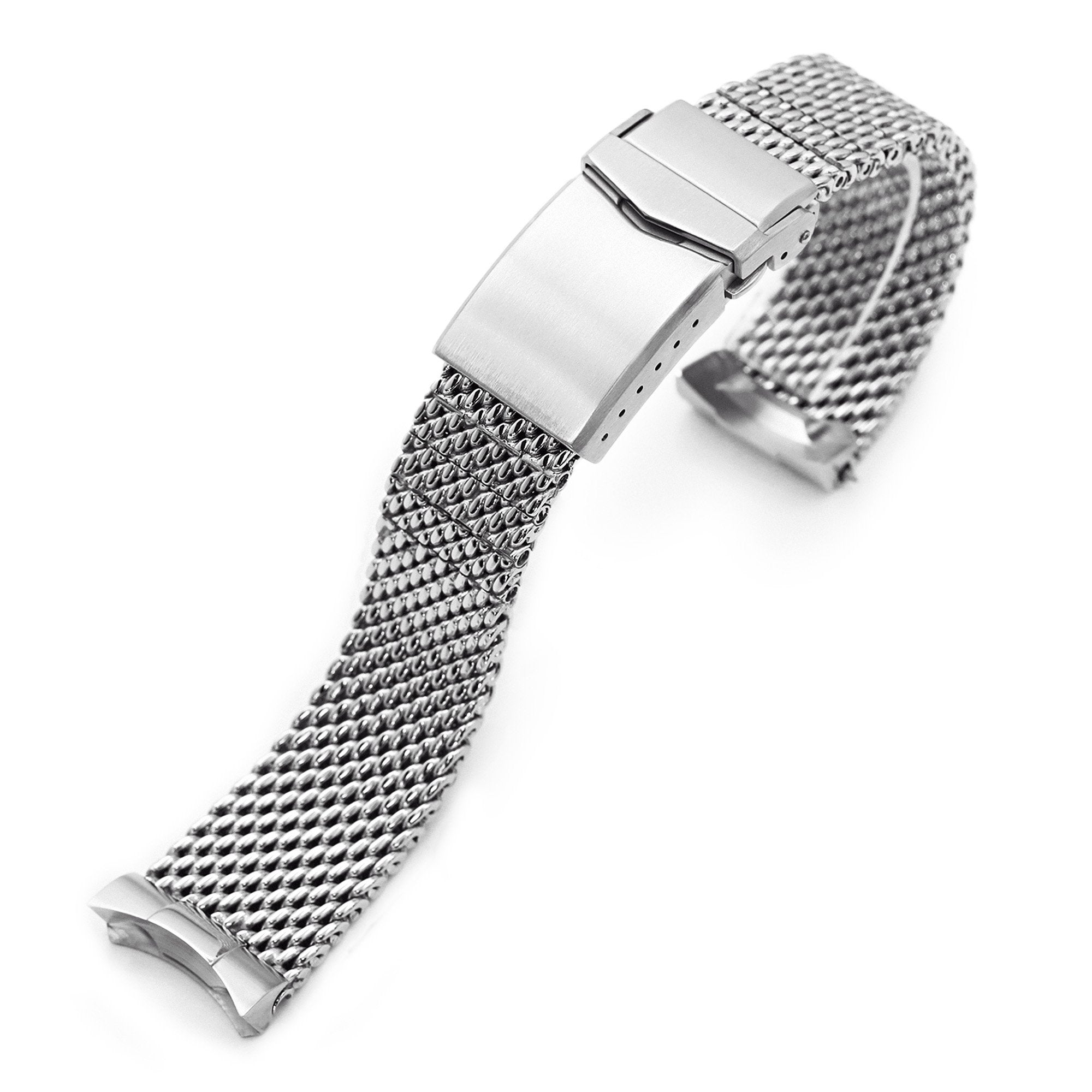 Massy Mesh Stainless 316L Steel Watch Bracelet for Seiko –