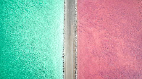 Australia Pink Lake Photo Art - Lake MacDonnell in all its otherwordly beauty! Best appreciated from above. Fine Art Photo Print. Pink Lake South Australia