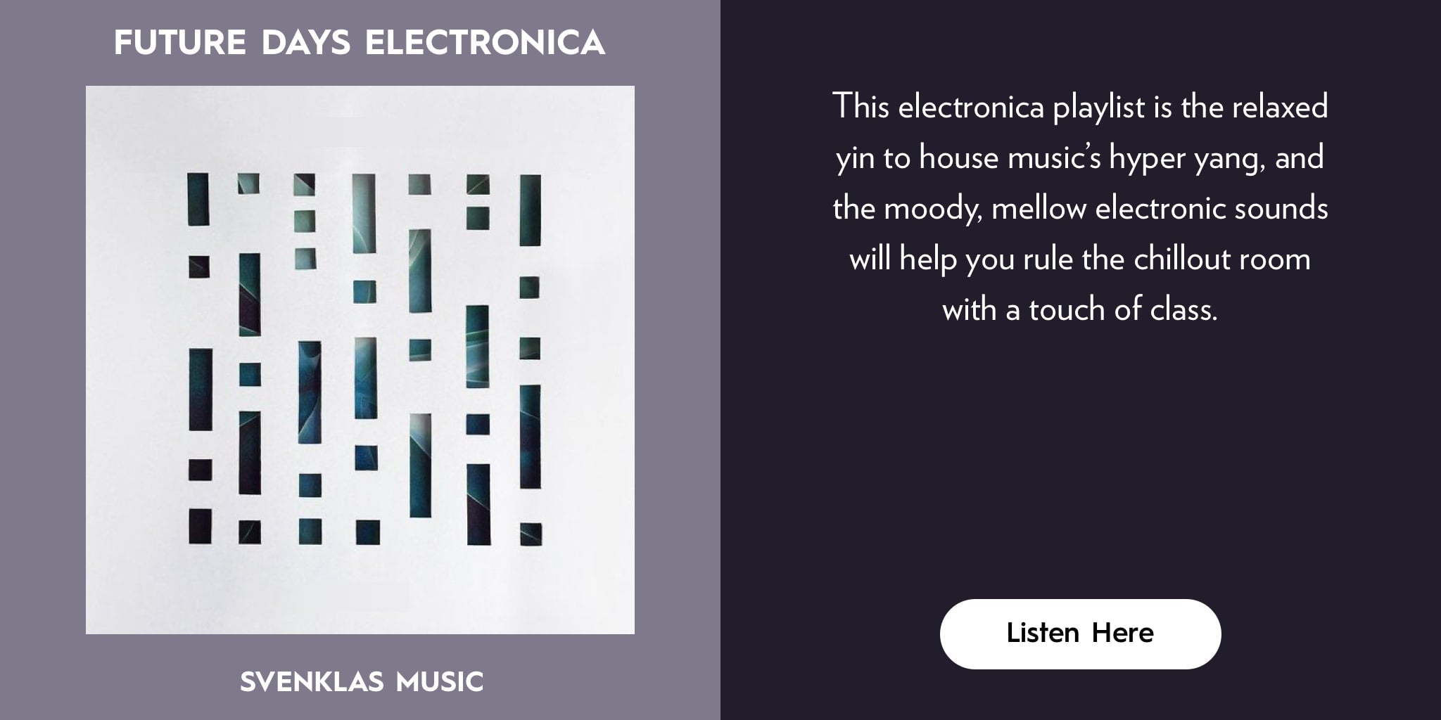 Svenklas Music Playlist Future Days Electronica