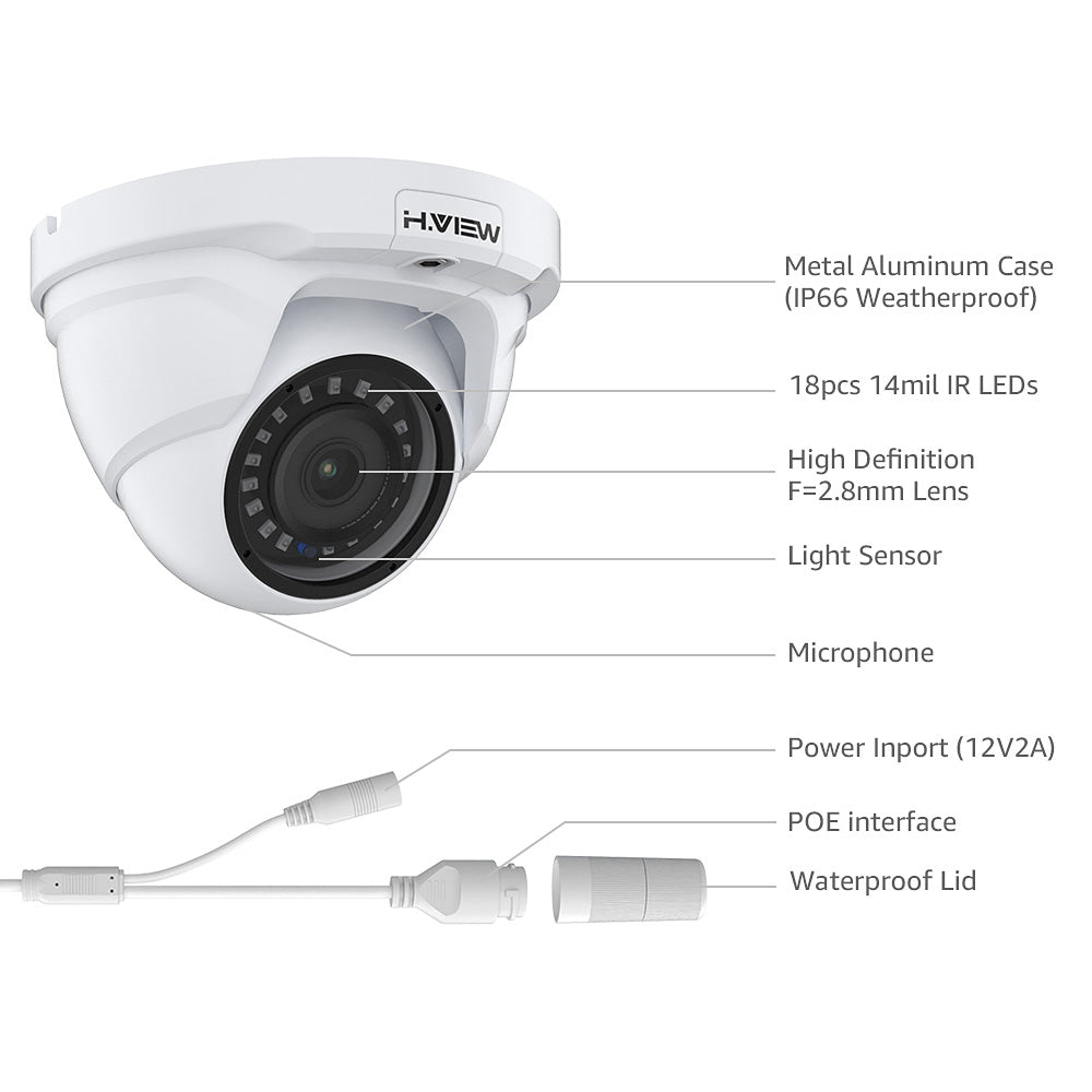 ip dome camera with audio