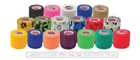 Largest selection of true coloured cohesive bandages in the UK by Copoly at mantastore.co.uk