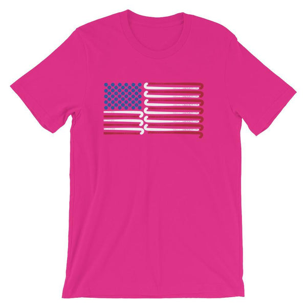 Field Hockey Shirt for Coaches - American Flag Field Hockey Sticks ...