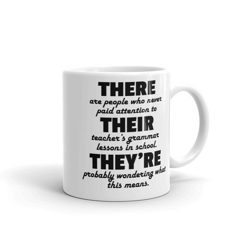Funny Grammar Mug - Gift Idea for English Teachers