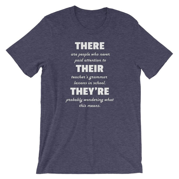 Funny Grammar Shirt for English Teacher - There Their They're | Faculty ...