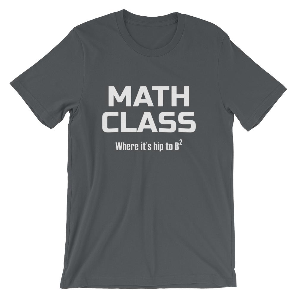 Funny Math Pun Shirt for Mathematics Teachers, Hip to B-squared Short ...