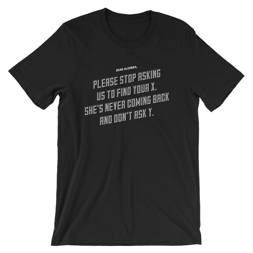 Funny Math Teacher Shirt, Dear Algebra, Solve for X, Teacher Appreciation Gift, Math Nerd Jokes