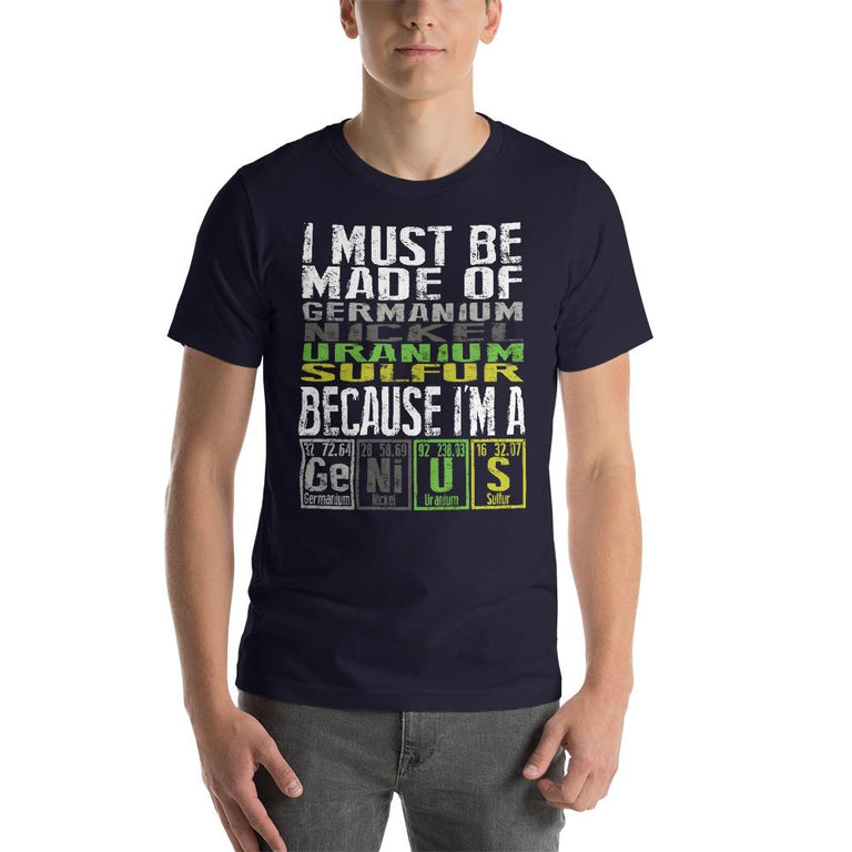 Funny Periodic Table Genius T-Shirt | Faculty Loungers Gifts for Teachers
