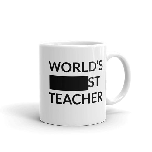 Funny Worlds Best Teacher Mug, or Okayest Teacher Gift