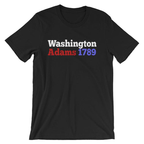 Historical Election Shirt for Teachers, George Washington & John Adams 1789