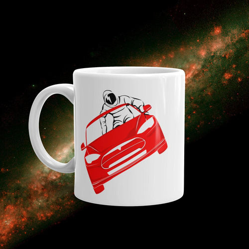 Tesla Starman Coffee Mug, SpaceX Fan Mug for Elon Musk Fanboys