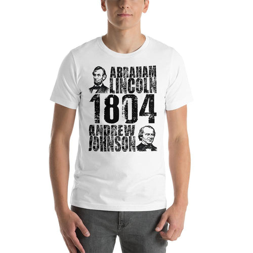 Vintage Style Historical Election Shirt - Lincoln and Johnson