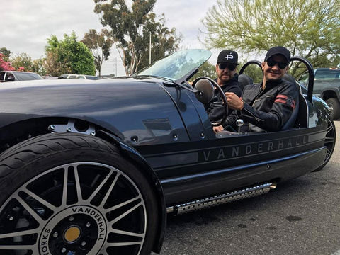 Jeremy Renner Riding A Vanderhall