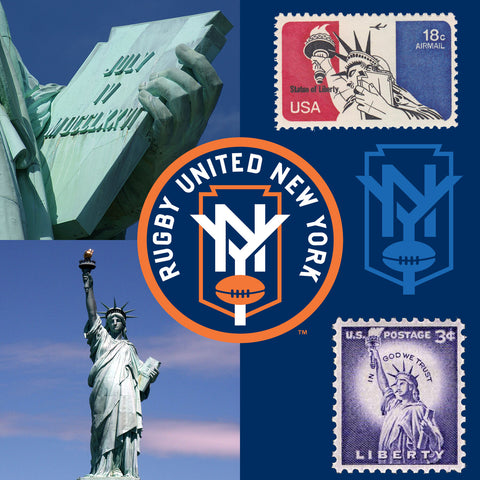 Statue of Liberty Symbol on Rugby United New York's Logo