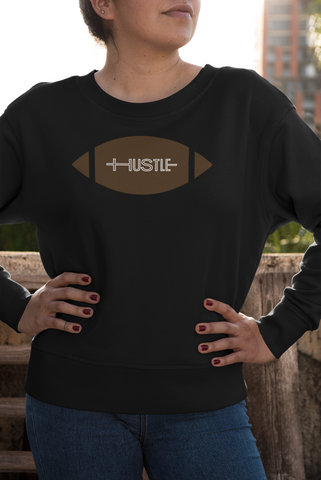 Hustle Football Sweatshirt Designed by Gracia Lee
