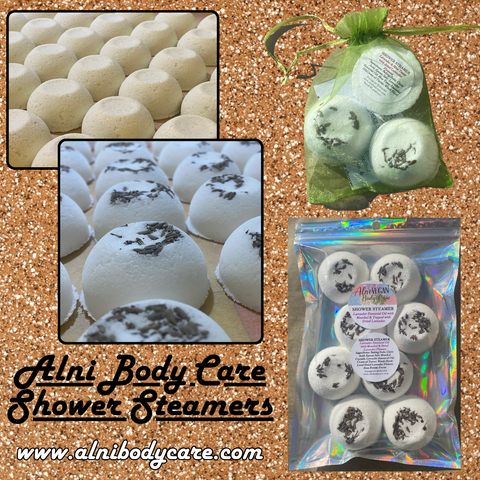 Alni Body Care aromatherapy shower steamers shower bombs