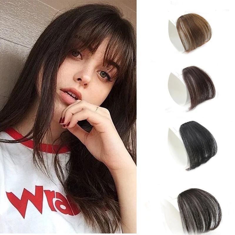 Clip-In Wispy Hair Full Bangs Wig Extensions