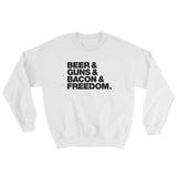 Beer & Guns & Bacon & Freedom Sweater