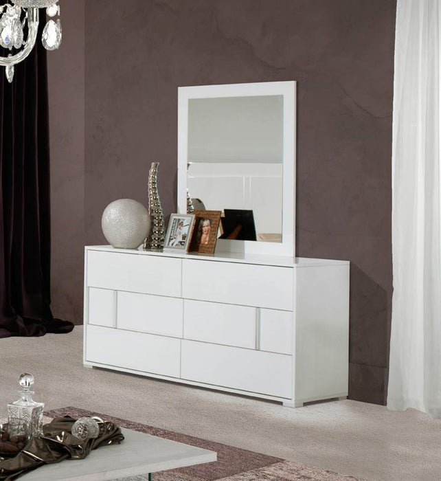 Modrest Nicla Italian Modern White Dresser Wall2wall Furnishings