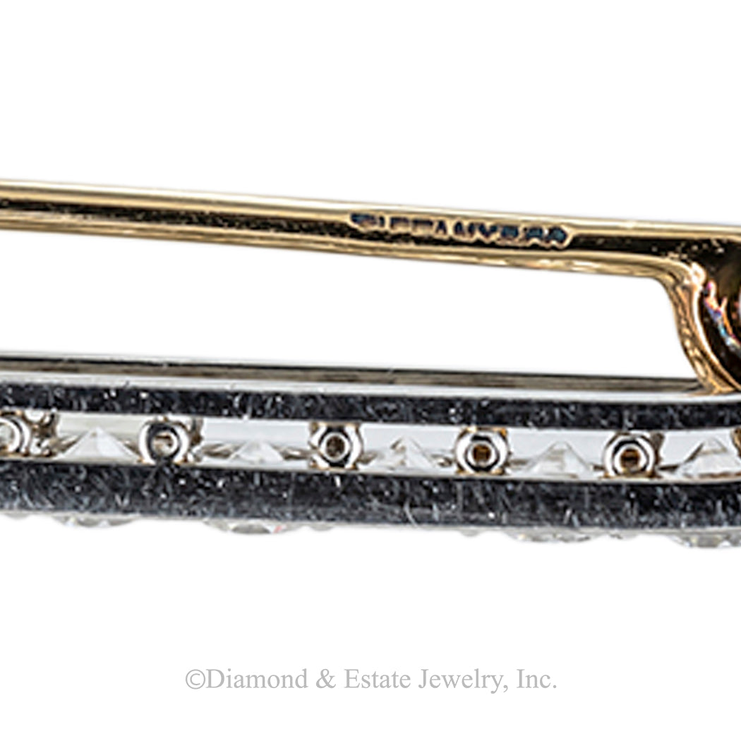 Tiffany & Co Art Deco Diamond Platinum Brooch