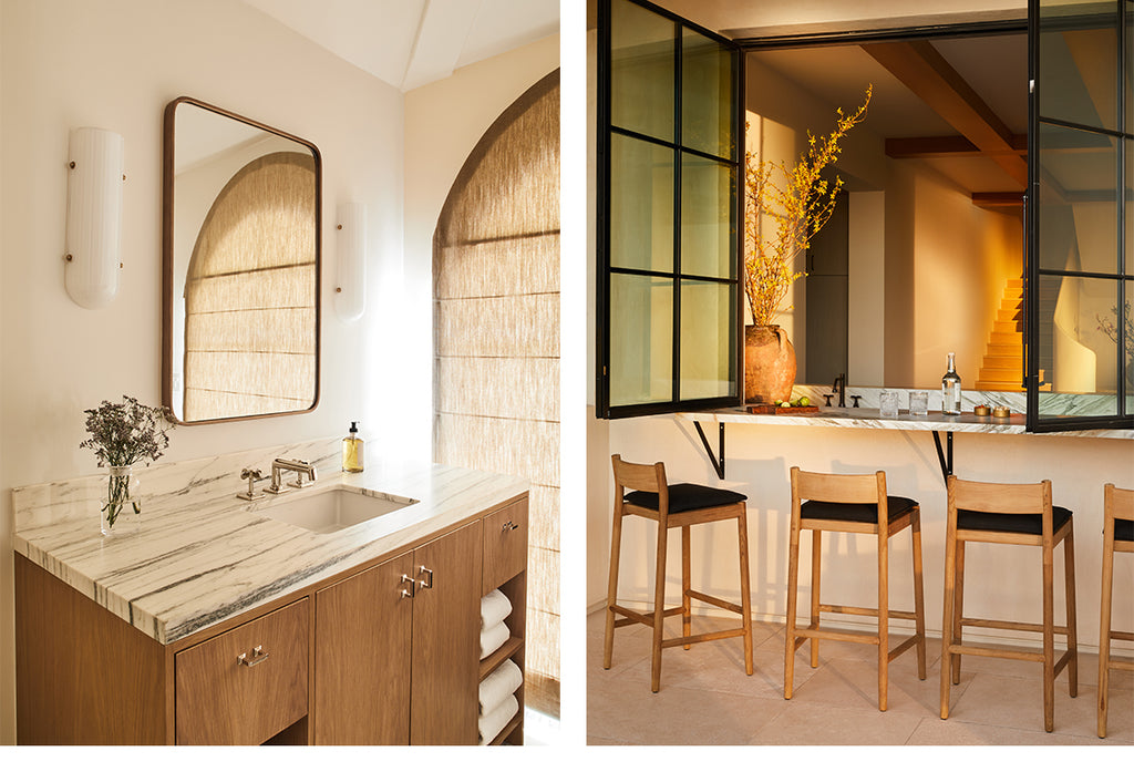 Studio Life/Style Luxury Interior Design Pacific Palisades Bathroom Bar