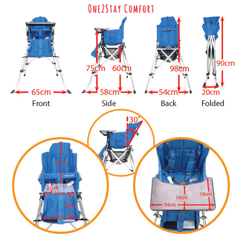 One2stay camping highchair,露營BB餐椅