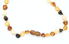 13" Baltic Amber Baby Bead Necklace
